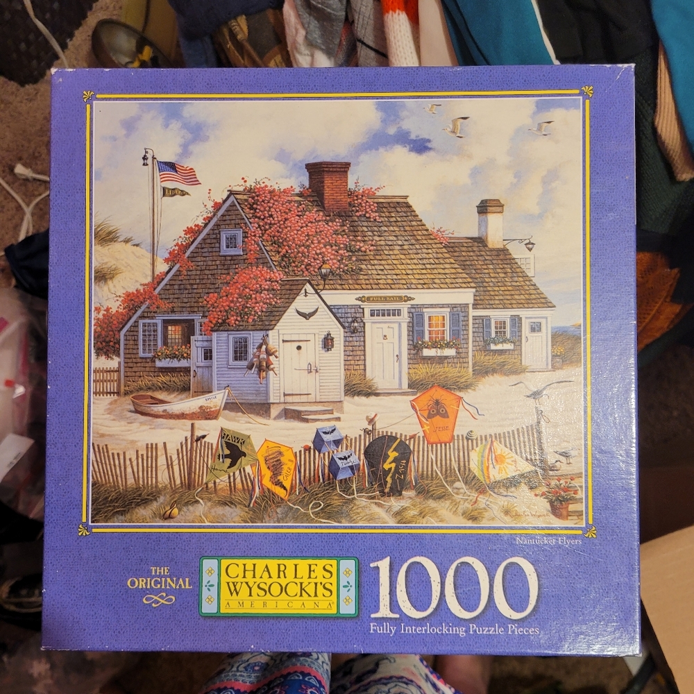 Charles Wysocki's Nantucket Flyers 1000 piece puzzle